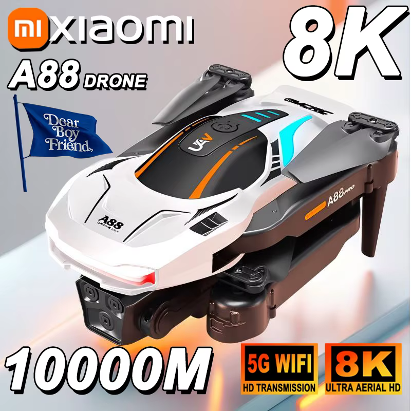Xiaomi A88 Drone 8K GPS profesional Cámara Dual 5G evitación de obstáculos posicionamiento de flujo óptico sin escobillas actualizado RC juguetes nuevo Xiaomi A88 Drone 8K GPS profesional