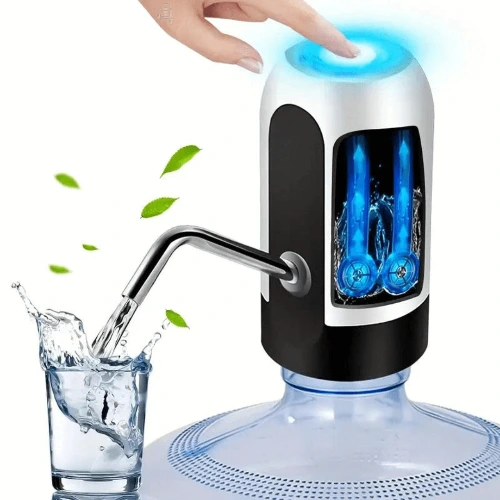 1pc Bomba De Agua Para Botella, Bomba De Agua Eléctrica, Bomba De Agua Potable Automática Recargable Por USB Para Botellas Universales De 3-5 Galones, Dispensador De Agua Portátil Para Acampar Bomba De Agua Para Botella